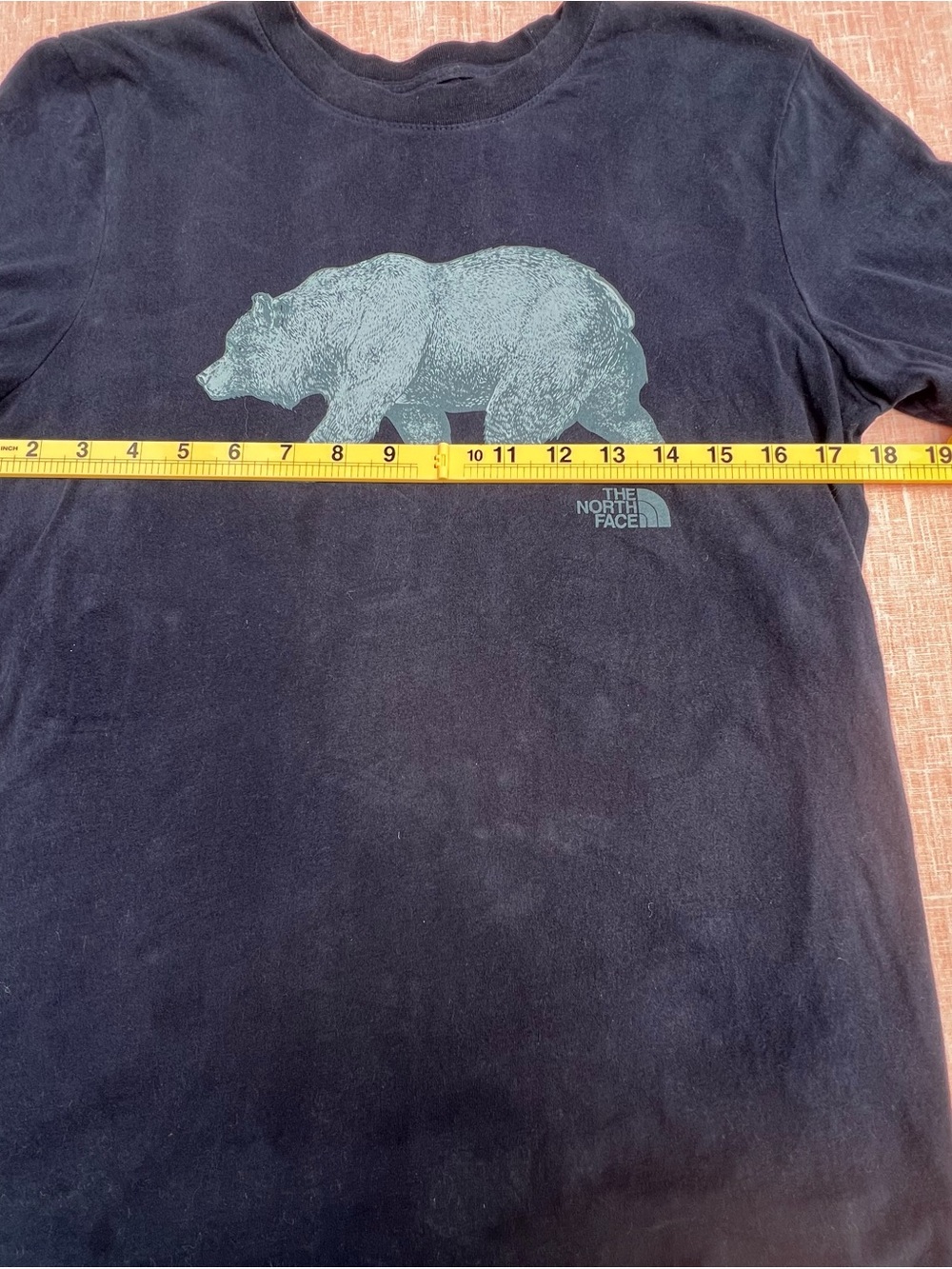 The North Face Black Short Sleeve Tee with Bear Graphic. Size S.